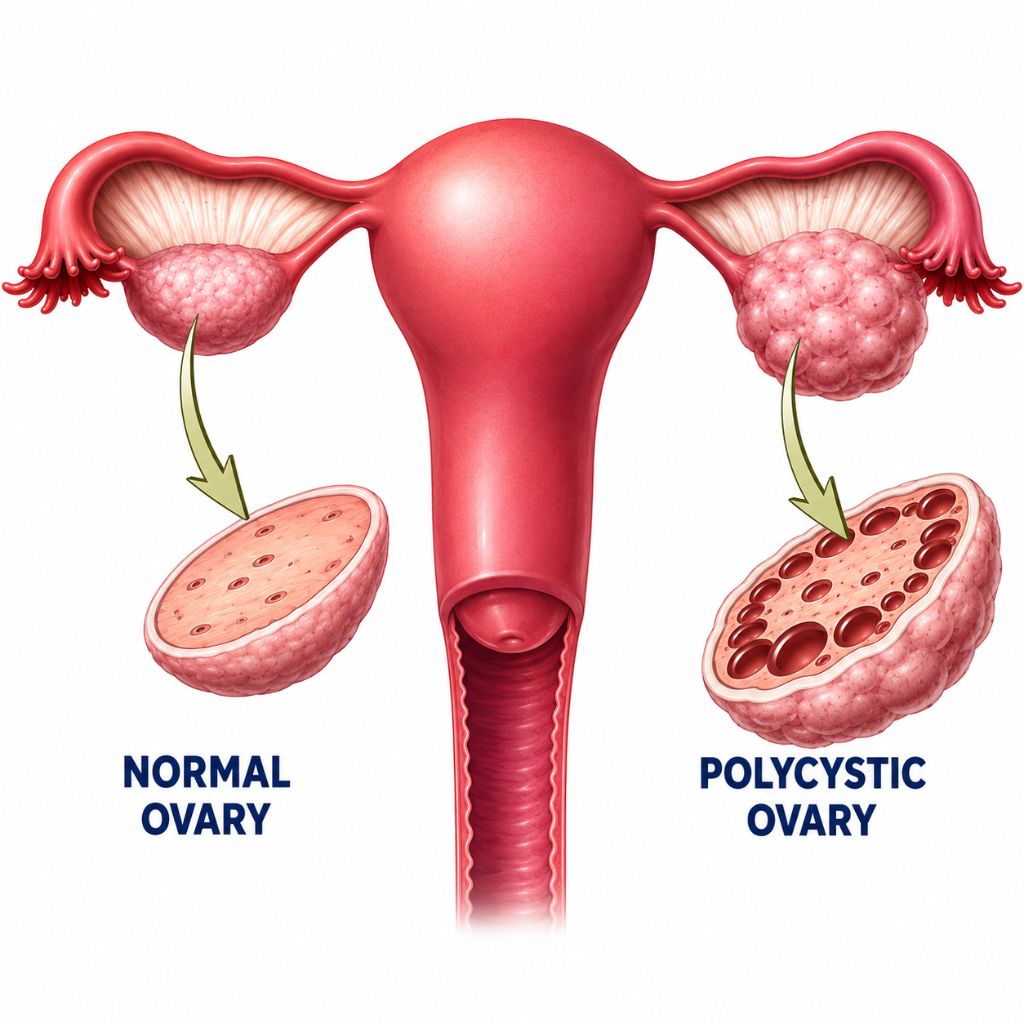 Bilateral Polycystic Ovaries 
