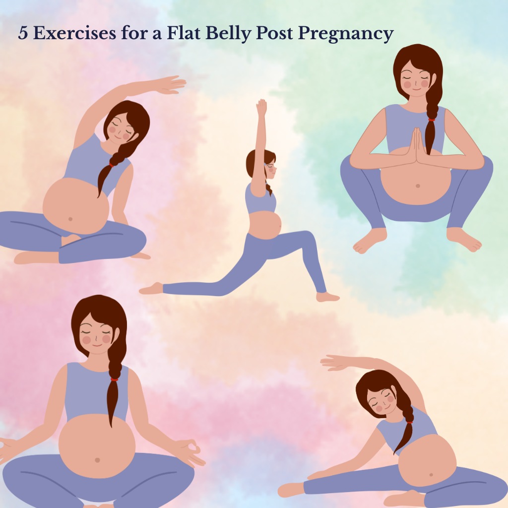 5 Exercises for a Flat Belly Post Pregnancy