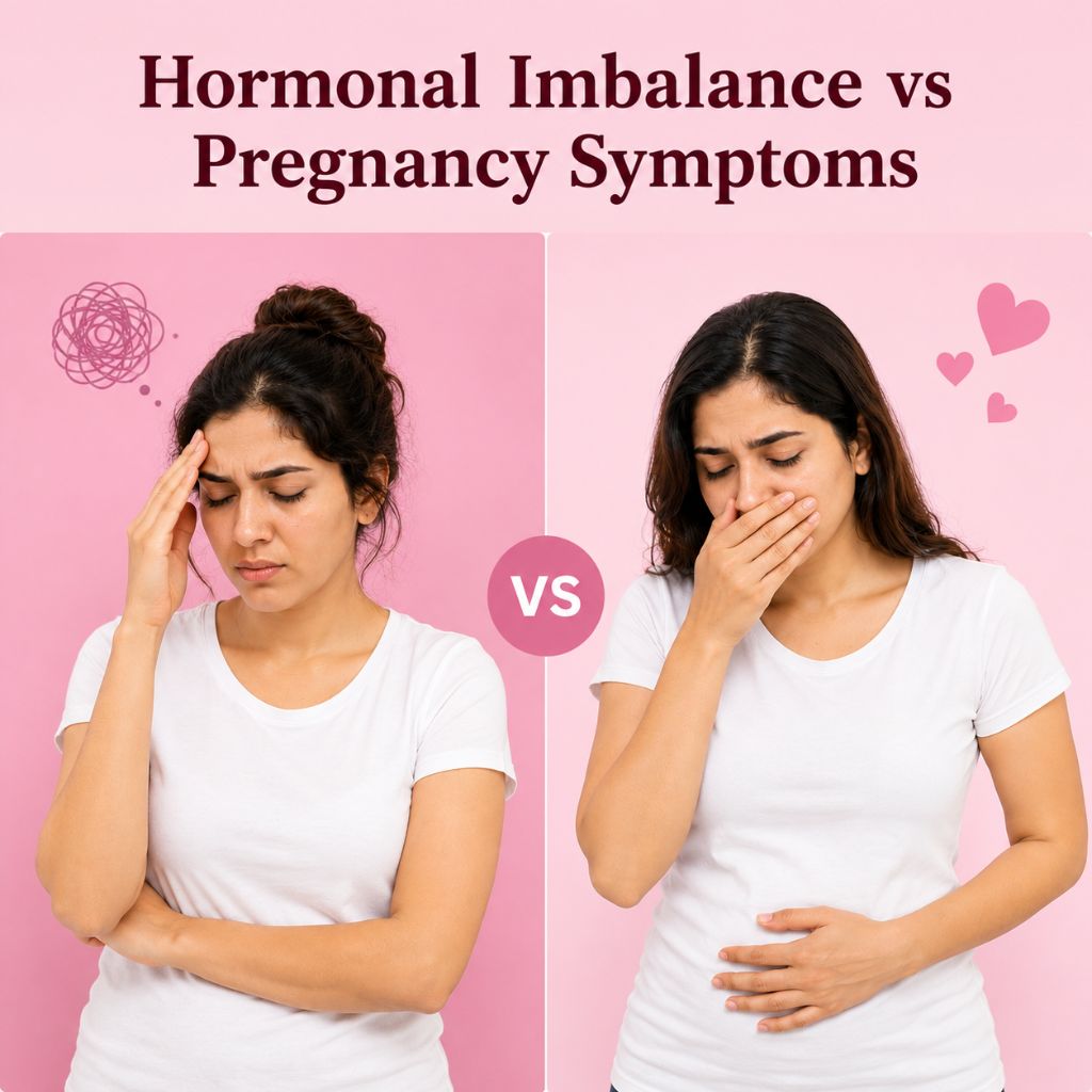 Hormonal imbalance vs pregnancy symptoms